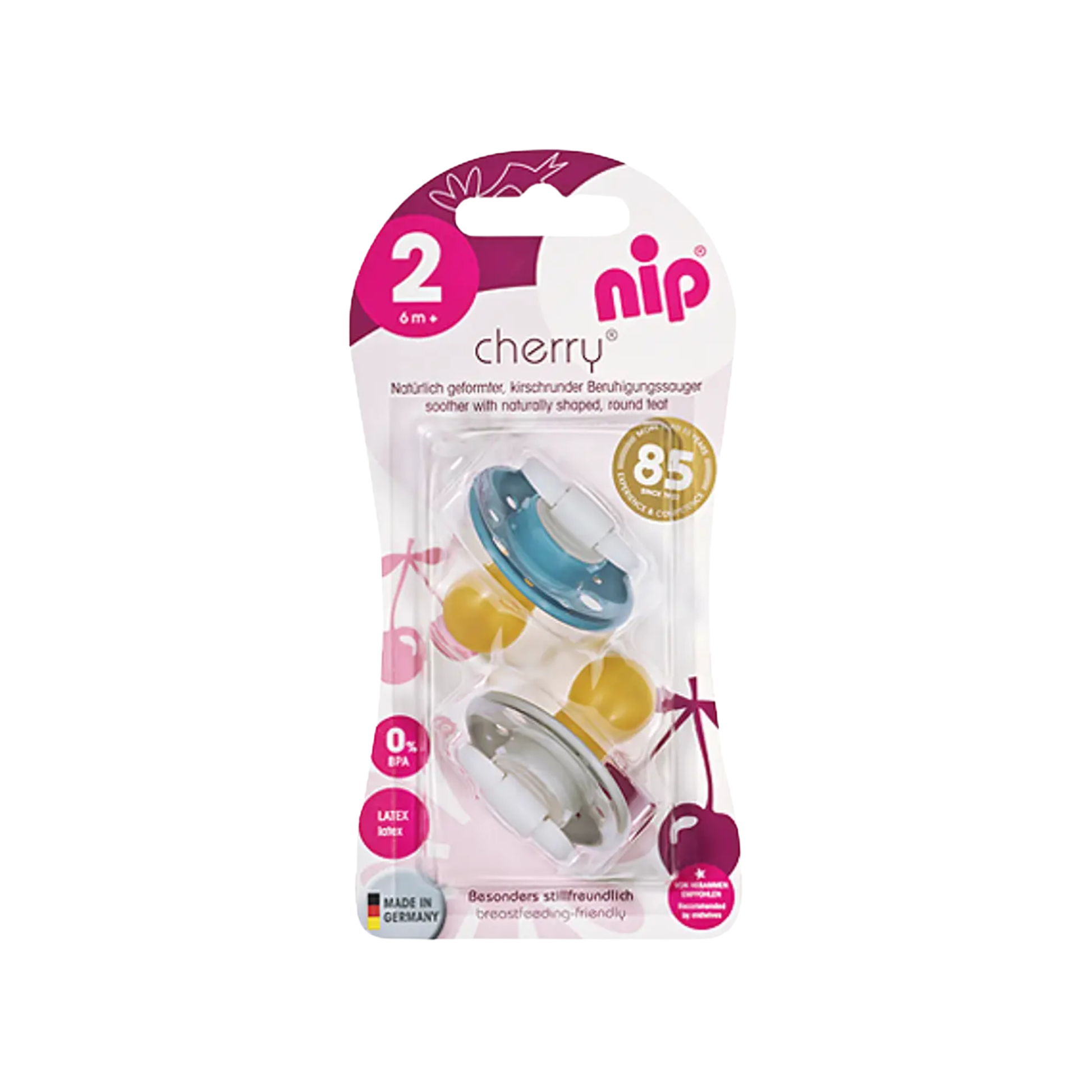 Chupete De Latex Cherry Talla 2 NIP +6 Meses