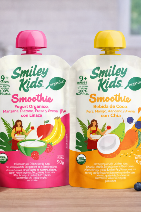 Smoothie Orgánico Smiley Kids +9 meses 90g