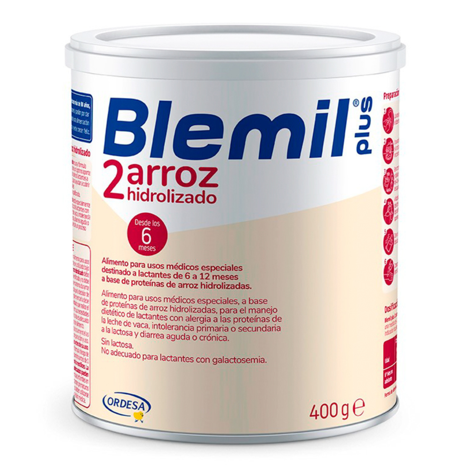 Fórmula Hidrolizada de Arroz Etapa 2 Blemil Plus 400gr