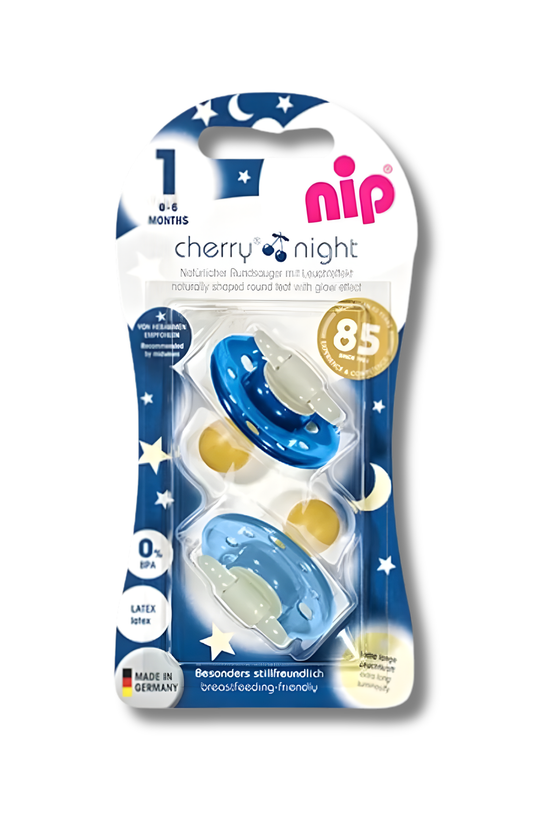 Chupete De Latex Cherry Night Talla 1 NIP 0-6 Meses