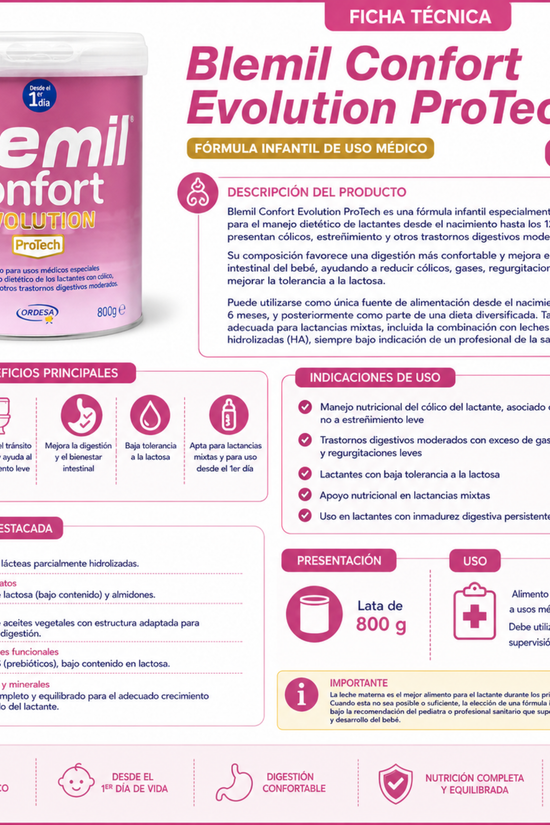 Blemil confort evolution protech 800 gr