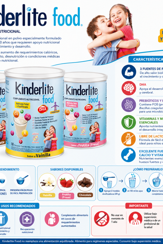 Kinderlite Food Nutrición Infantil 900 g Vivalite