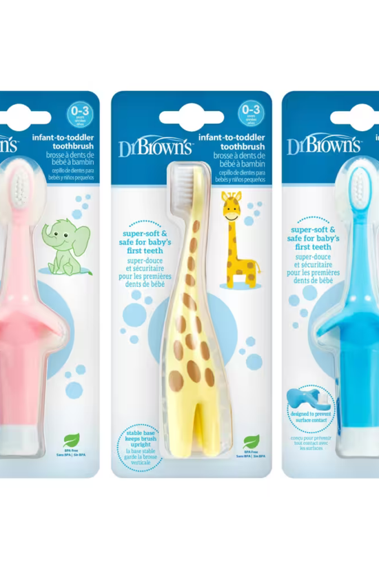 Cepillo de Dientes para Bebés Animales Dr Brown's 0-3 años