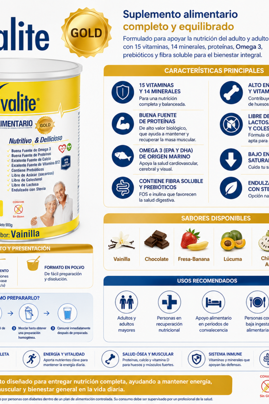 Vivalite Gold Suplemento Alimentario 900 g