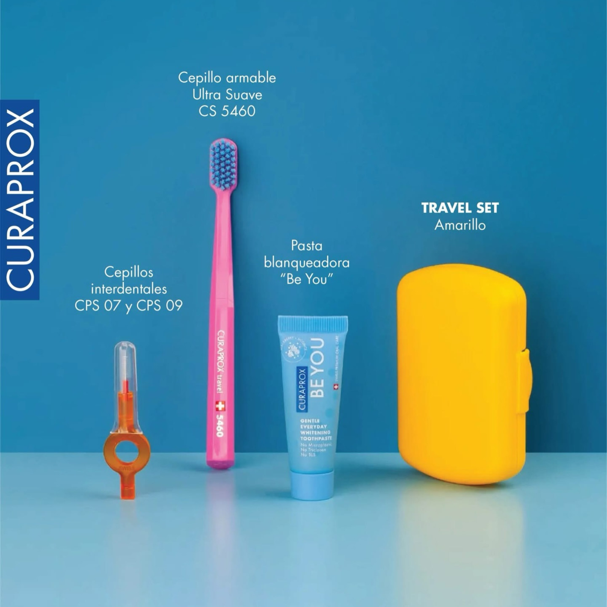 Kids Travel Set Curaprox (cepillo + pasta + interdental)