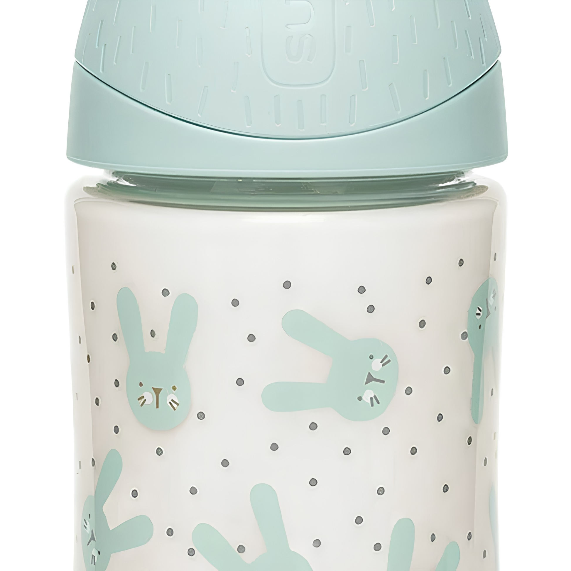 Mamadera premiun con tetina redonda verde 270ml Suavinex