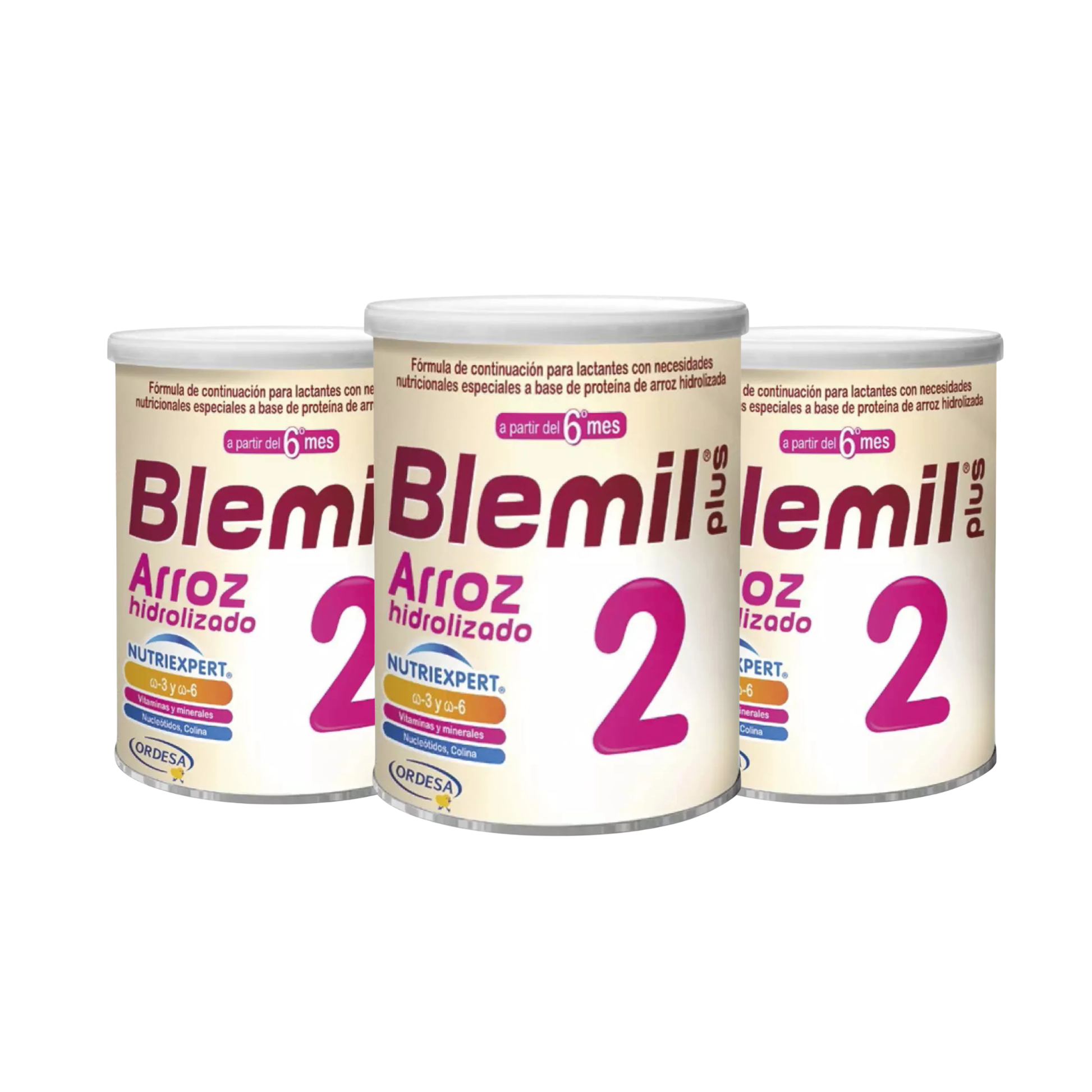 Pack De 3 Fórmula Hidrolizada De Arroz Blemil Etapa 2 400 Gr