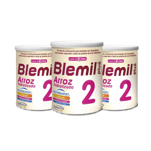 Pack De 3 Fórmula Hidrolizada De Arroz Blemil Etapa 2 400 Gr