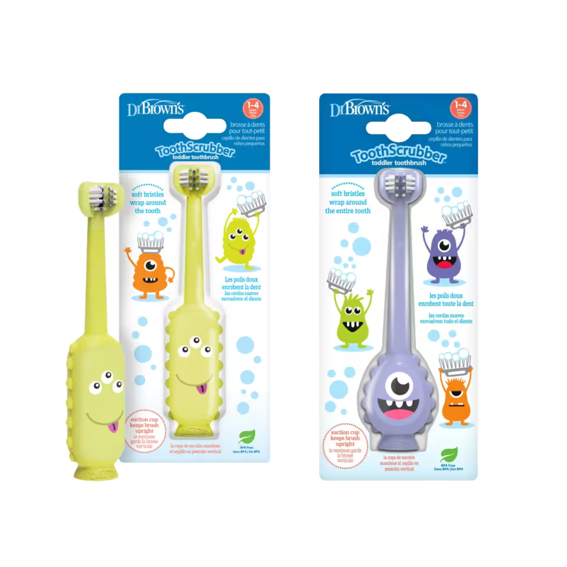 Cepillo Dental Infantil Monster Dr Brown's 1-4 años