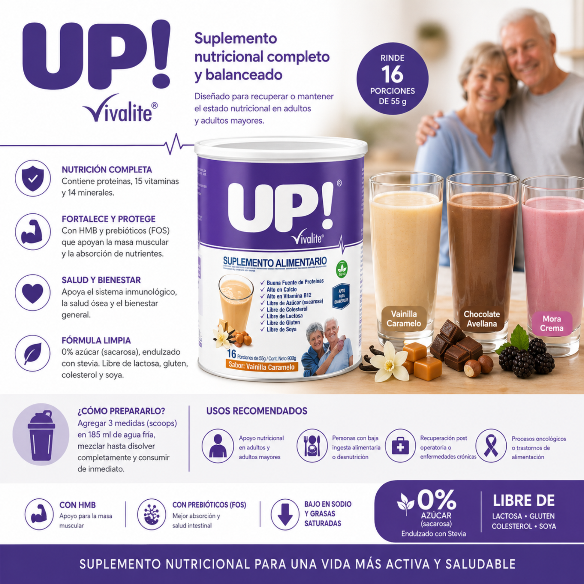 UP Suplemento Vivalite 900gr