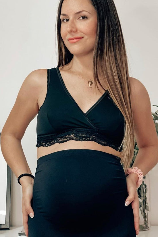 Leggins para embarazadas Soporte Maternal Carriwell Color Negro
