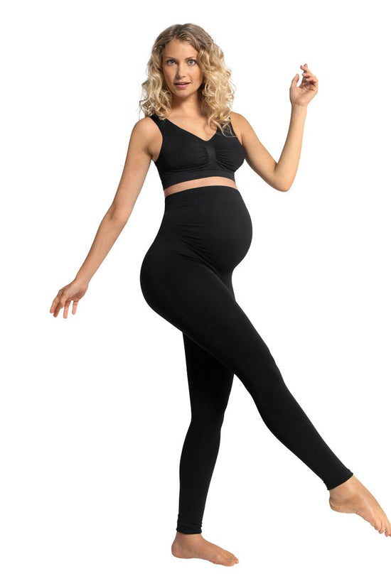 Leggins para embarazadas Soporte Maternal Carriwell Color Negro