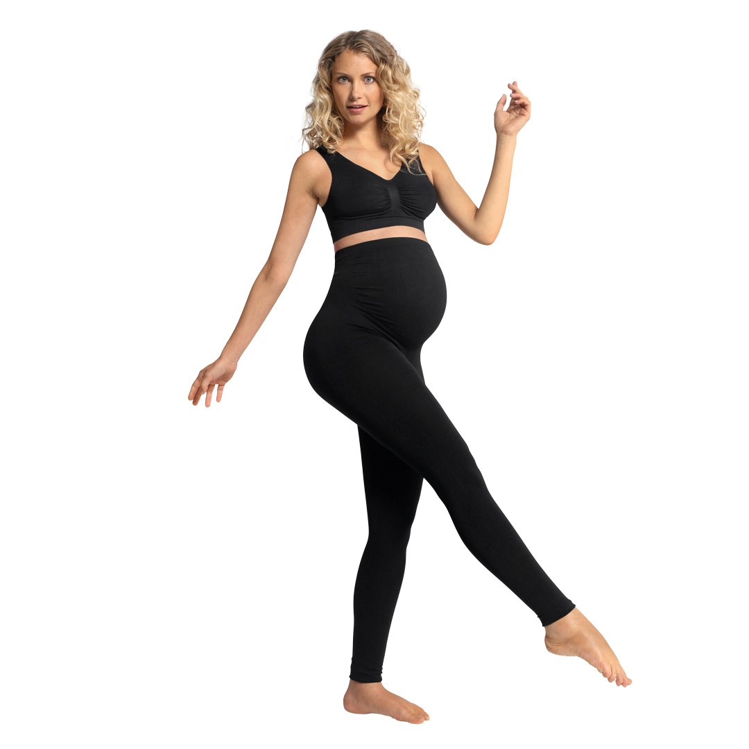 Leggins para embarazadas Soporte Maternal Carriwell Color Negro