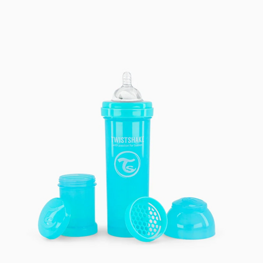 MAMADERA ANTI-CÓLICO  PASTEL 330 ML - TWISTSHAKE