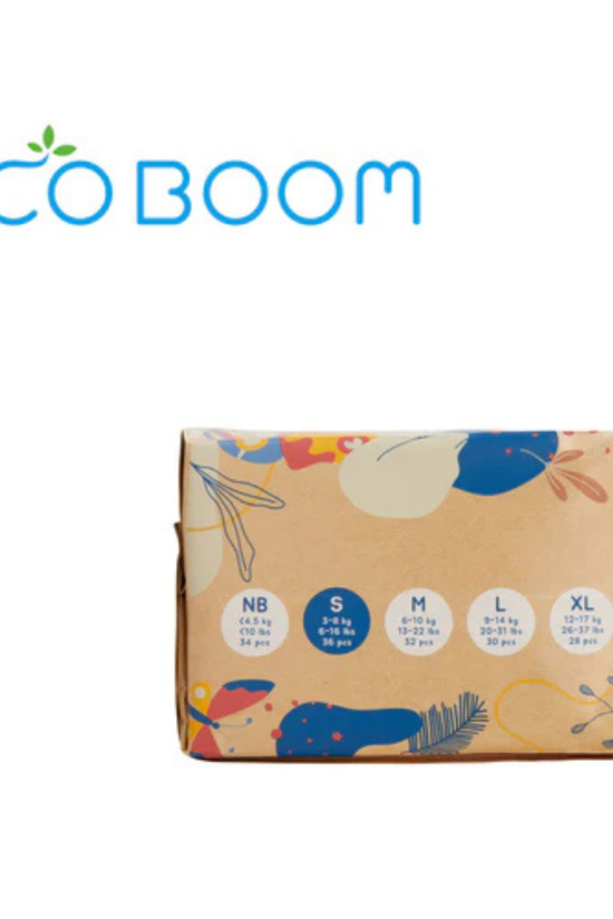 Pañales de Bambú Eco Boom Joy Talla S 3-8 KG 36 U
