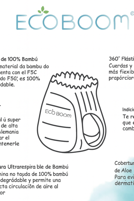 Pañal tipo Calzón Eco Boom Talla 5 XL 12-17 KG 22 U