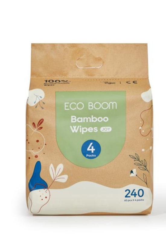 Toallas Húmedas Eco Boom Pack 4x60 Unidades