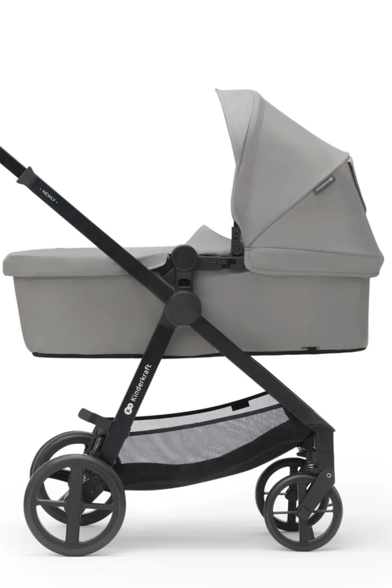 COCHE TRAVEL SYSTEM NEWLY  3 en 1 + BASE ISOFIX GRIS - KIRDERKRAFT