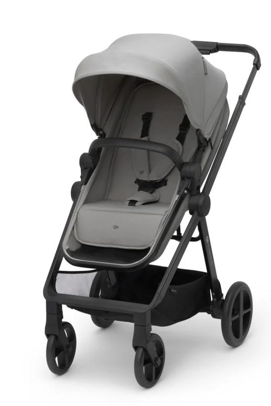 COCHE TRAVEL SYSTEM NEWLY  3 en 1 + BASE ISOFIX GRIS - KIRDERKRAFT