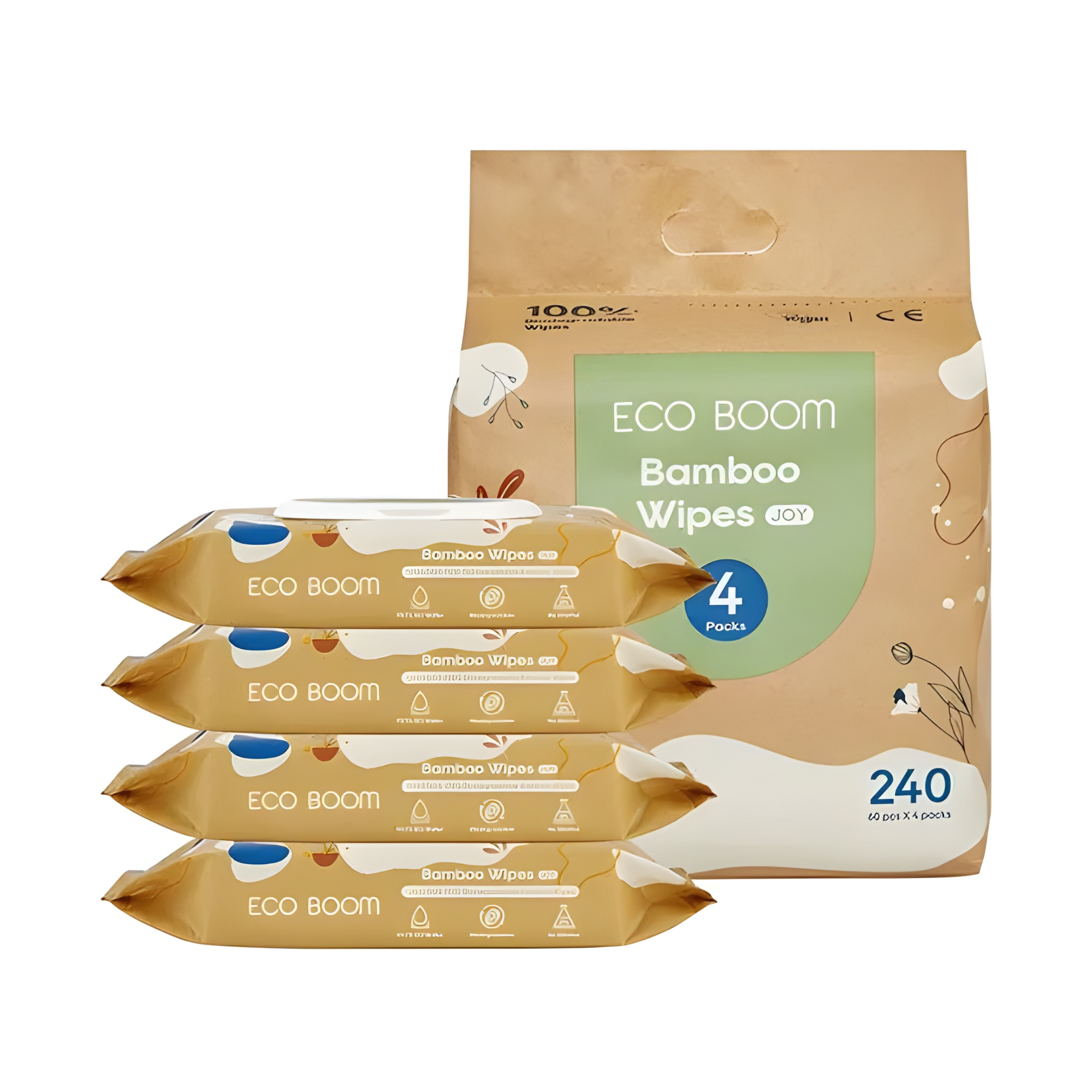 Toallas Húmedas Eco Boom Pack 4x60 Unidades