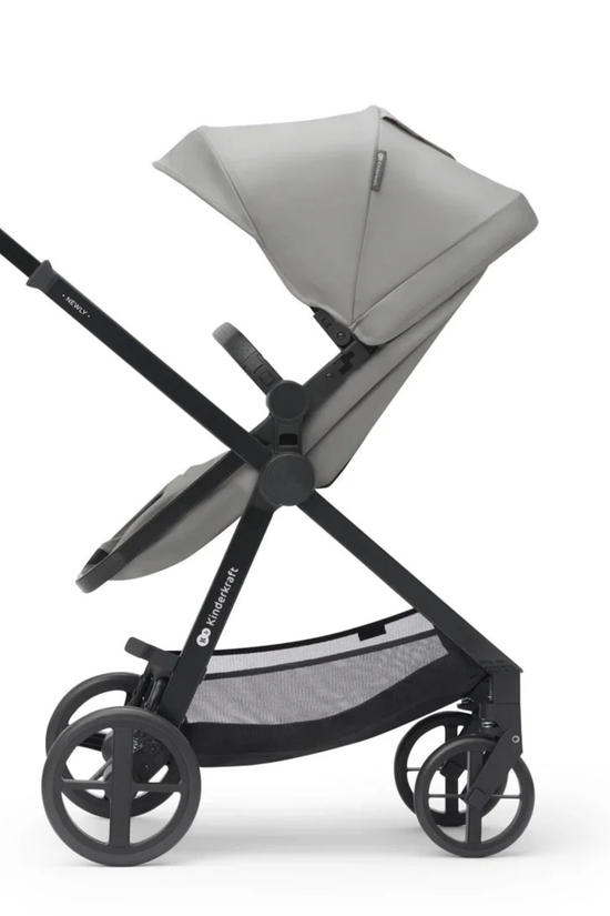 COCHE TRAVEL SYSTEM NEWLY  3 en 1 + BASE ISOFIX GRIS - KIRDERKRAFT