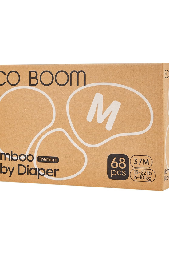 Pañales de Bambú Eco Boom Caja M (Amazon) 68 Unidades