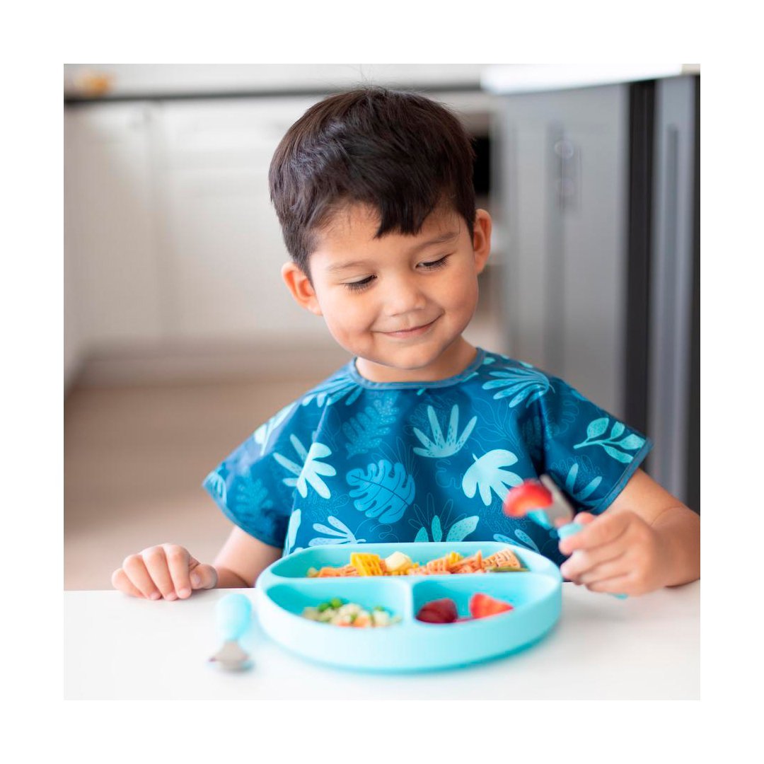 PLATO CON AGARRE + TAPA  BUMKINS