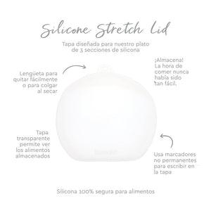 PLATO CON AGARRE + TAPA  BUMKINS