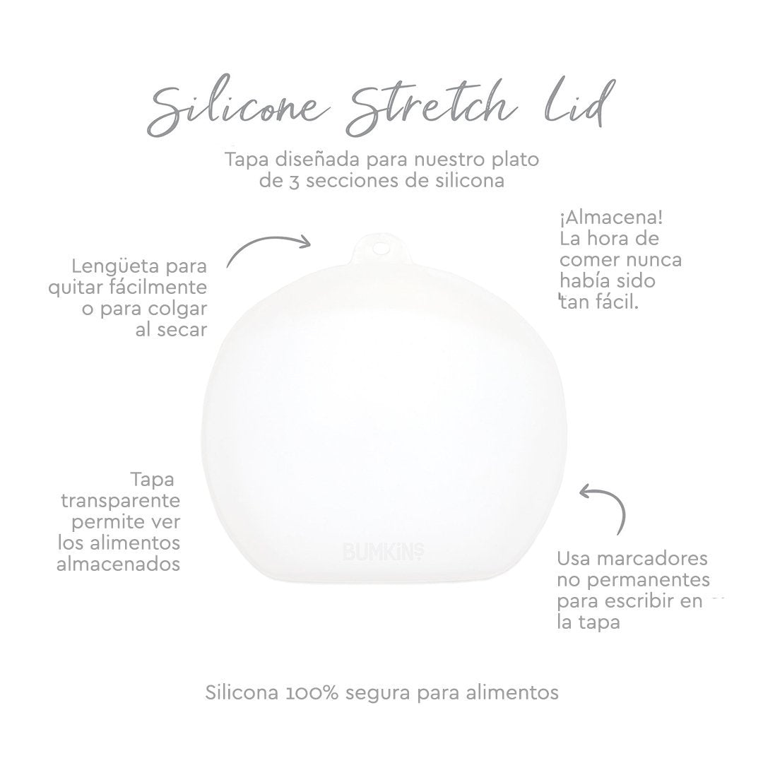 PLATO CON AGARRE + TAPA  BUMKINS