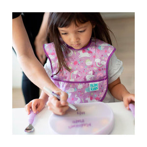 PLATO CON AGARRE + TAPA  BUMKINS