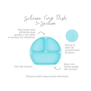 PLATO CON AGARRE + TAPA  BUMKINS