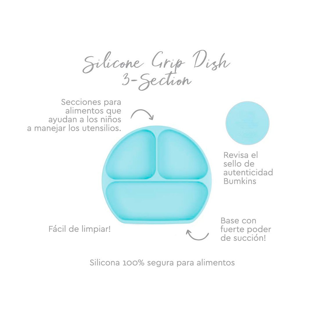 PLATO CON AGARRE + TAPA  BUMKINS