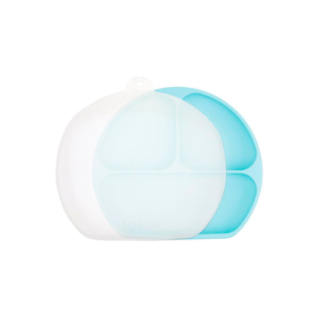 PLATO CON AGARRE + TAPA  BUMKINS