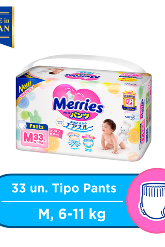 PAÑALES MERRIES PANTS APRENDIZAJE JUMBO