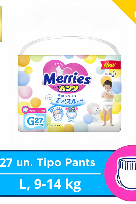 PAÑALES MERRIES PANTS APRENDIZAJE JUMBO