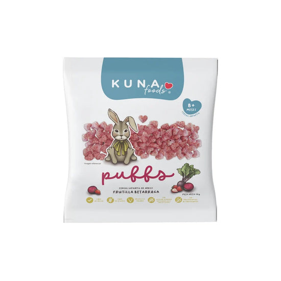 Cereal Infantil de Arroz Puffs Kuna Foods 10 g