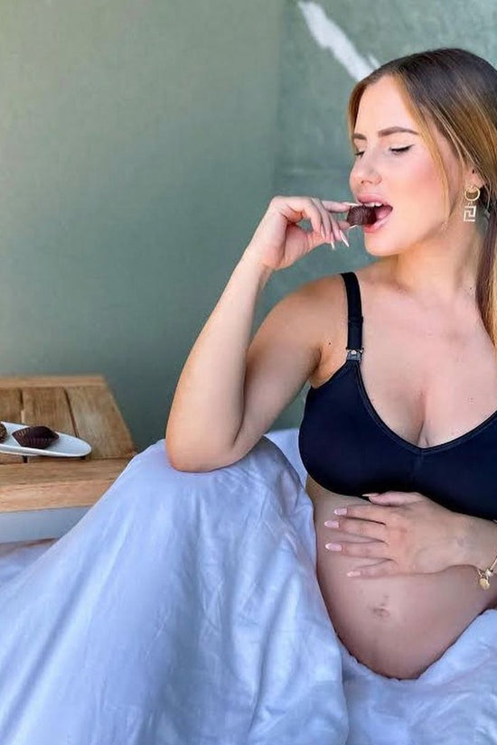 Sostén sin costuras para lactancia Carriwell negro
