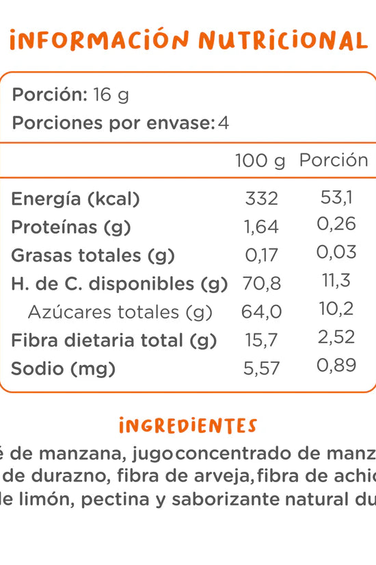 GOMITAS DE FRUTA GUMIS 64GR (4x16gr) KUNA FOODS