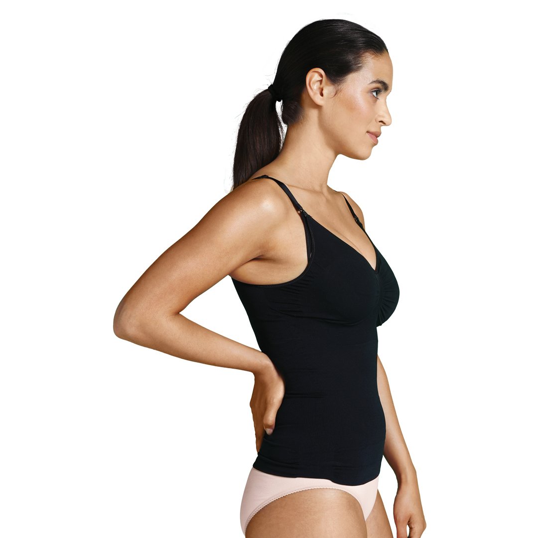 Top Reductor sin Costuras de Lactancia Negro Carriwell