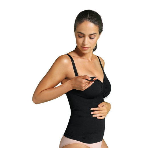 Top Reductor sin Costuras de Lactancia Negro Carriwell