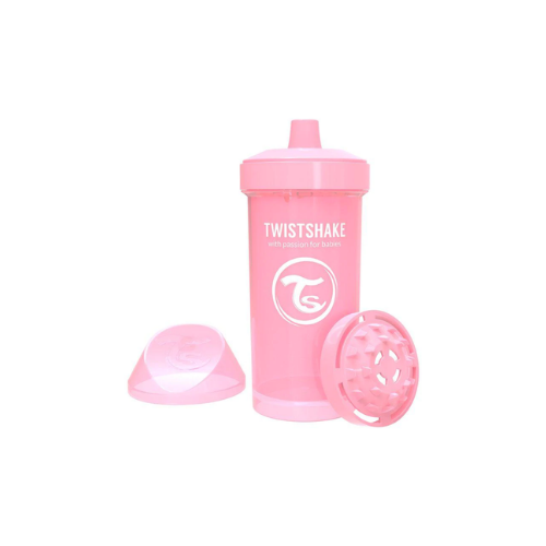 VASO KID CUP ROSADO PASTEL +12 M 360 ML - TWISTSHAKE