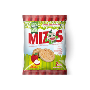GALLETAS DE ARROZ MANZANA 16 GR - MIZOS