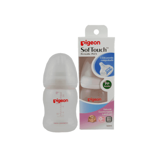 MAMADERA SOFT TOUCH BOCA ANCHA 160 ML - PIGEON