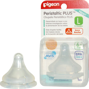 TETINA DE SILICONA MAMADERA TALLA L - PIGEON