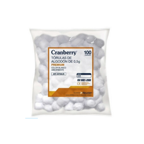 ALGODÓN TÓRULA 0,5 G 100 U CRANBERRY