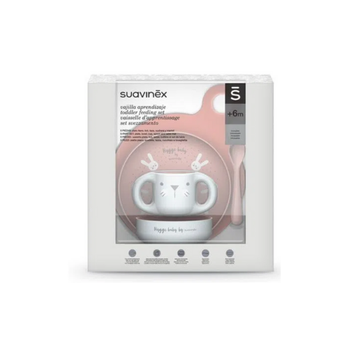 VAJILLA APRENDIZAJE HYGGE ROSA - SUAVINEX
