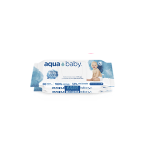 Toallitas Húmedas Aqua Baby 60 Unidades, Productos