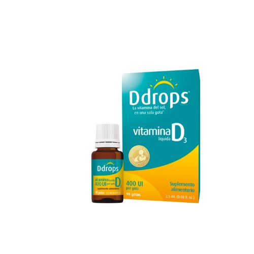 VITAMINA  D3 90 GOTAS 400 Ui PARA NIÑOS- DDROPS