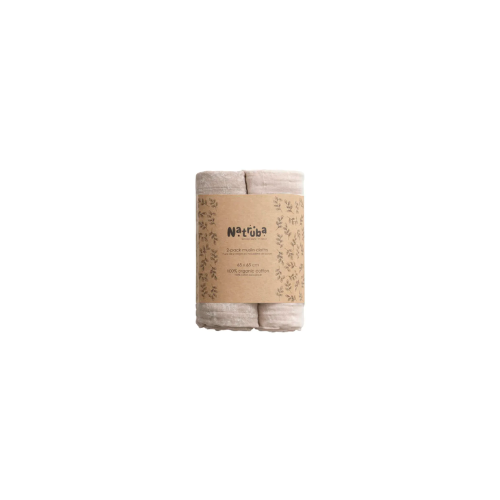 PACK DE 2 MUSELINA CREMA NATRUBA