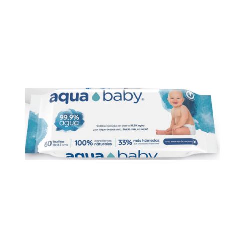 TOALLAS HÚMEDAS  99.9% AGUA - AQUA BABY